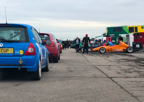 Competitors in the paddock